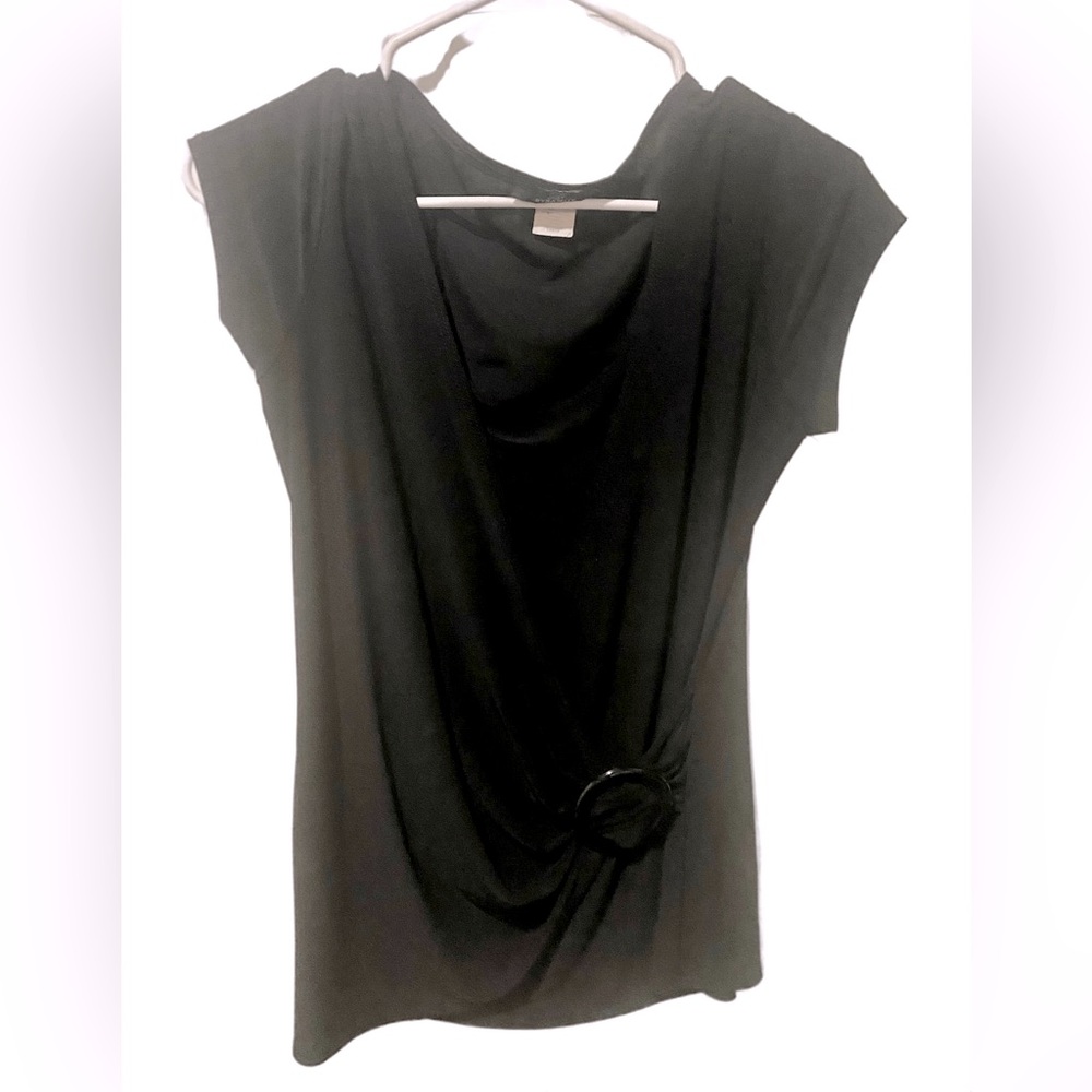 Black Dynamite Dress Blouse With Buckle